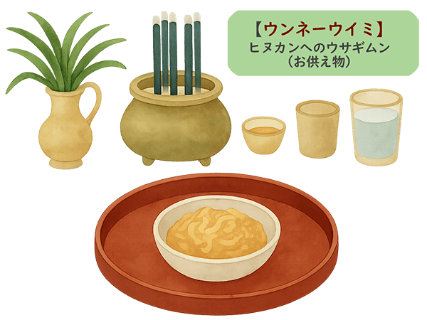 ヒヌカンに供える場合
