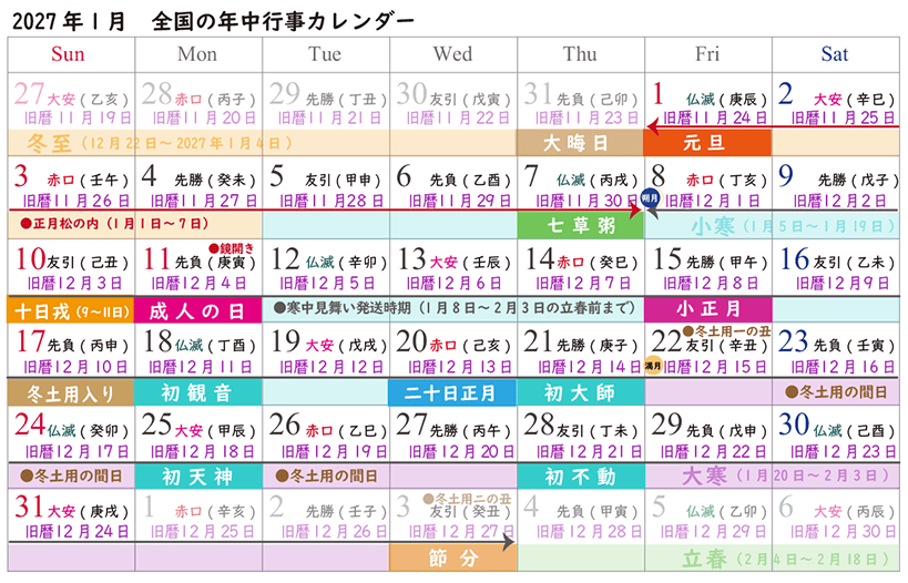 202701全国カレンダー